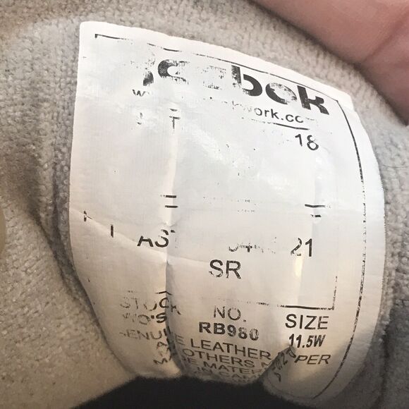 Reebok Work Harman EH Suede Composite Toe Safety Shoe RB980 Women 11.5W Sneaker - Picture 9 of 13